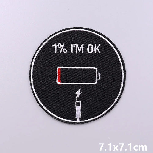 Punk Funny Patch Iron On Patches For Clothing Thermoadhesive Patches