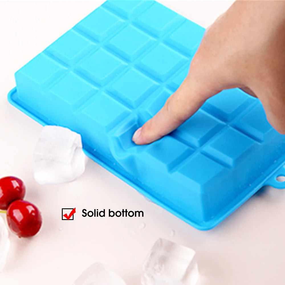 With Lid /No Lid 24-hole Silicone Ice Tray Square Box Auxiliary Food