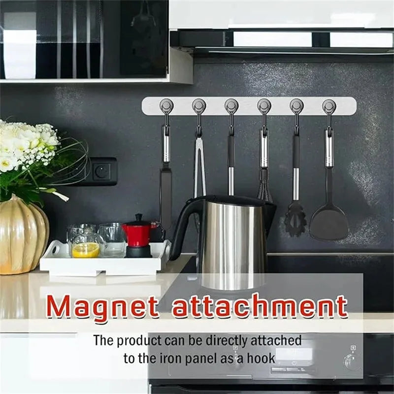 20pcs black Magnetic Hooks Heavy Duty Neodymium Rare Earth Magnetic