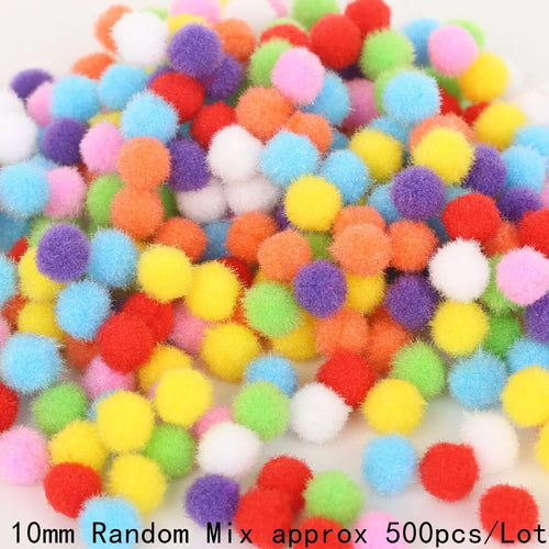 Mini Fluffy Soft Ball Colored High Elastic Ball DIY Polyester Plush