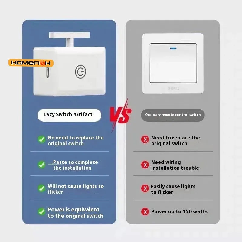 Wireless Control Light Switch Off Tool Automatic Button Pusher