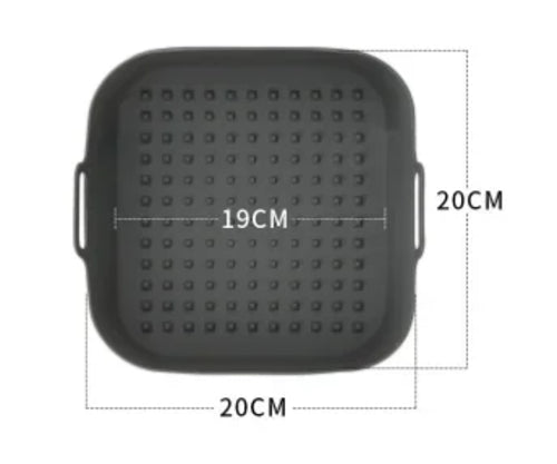 Reusable Silicone Air Fryer Basket Non-Stick Heat Resistant Air Fryer