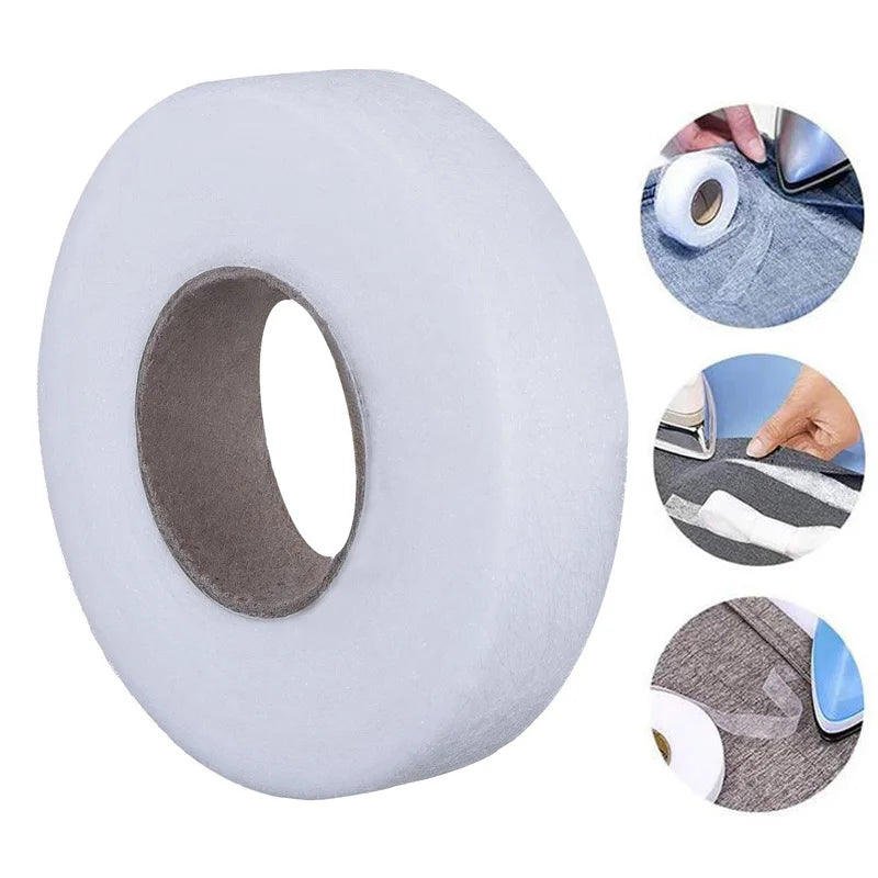 65Yard Fabric Fusing Tape Adhesive Iron on Hem Tape Double-side