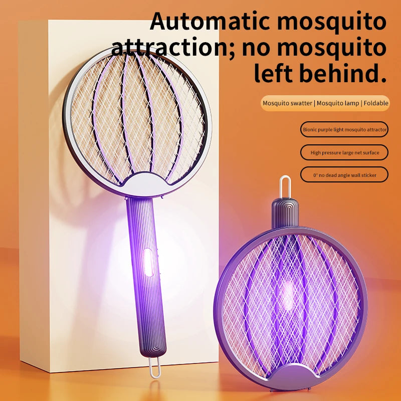 Foldable Electric Mosquito Swatter 3-in-1 Electric Mosquito Killer