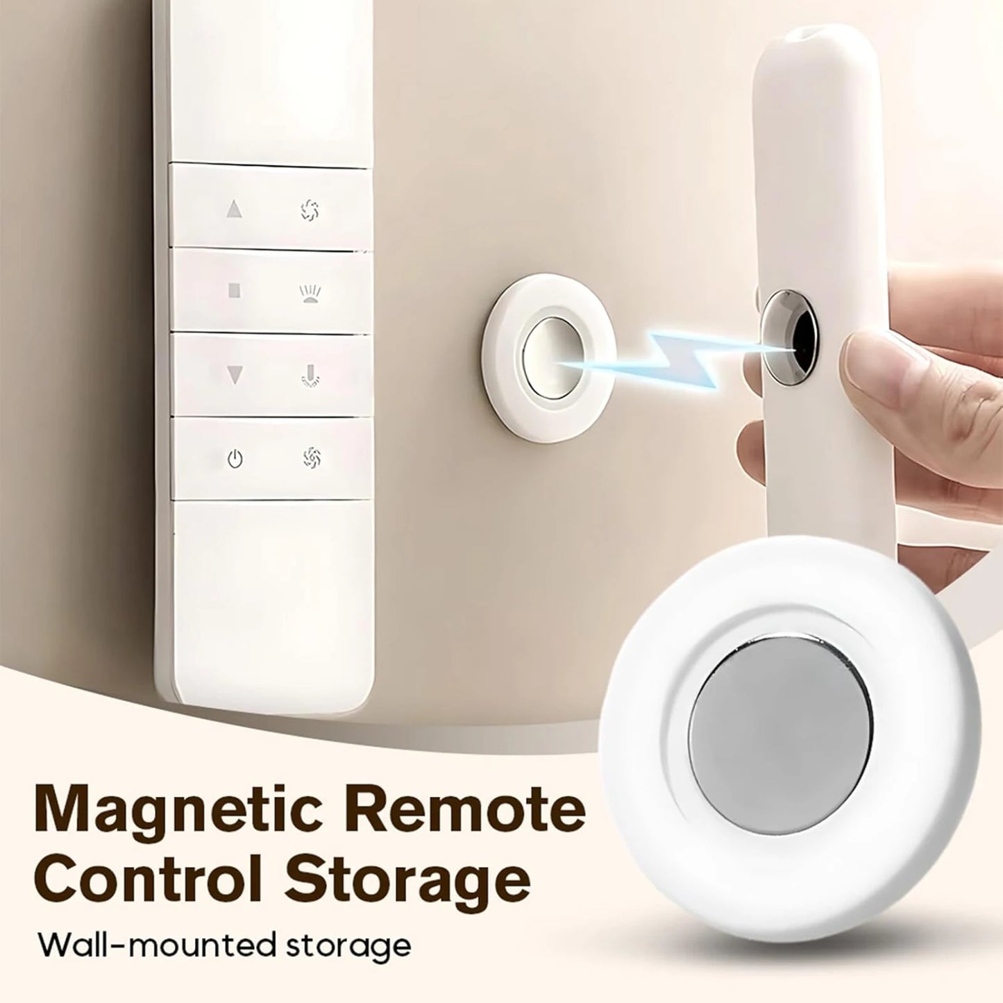 3/6/12Pcs Strong Magnetic Remote Control Holder Wall Mount Adhesive