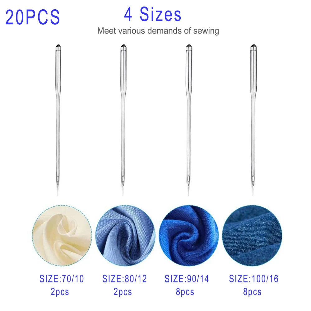 D&D 20pcs Sewing Machine Needles for Singer Brother Janome Varmax