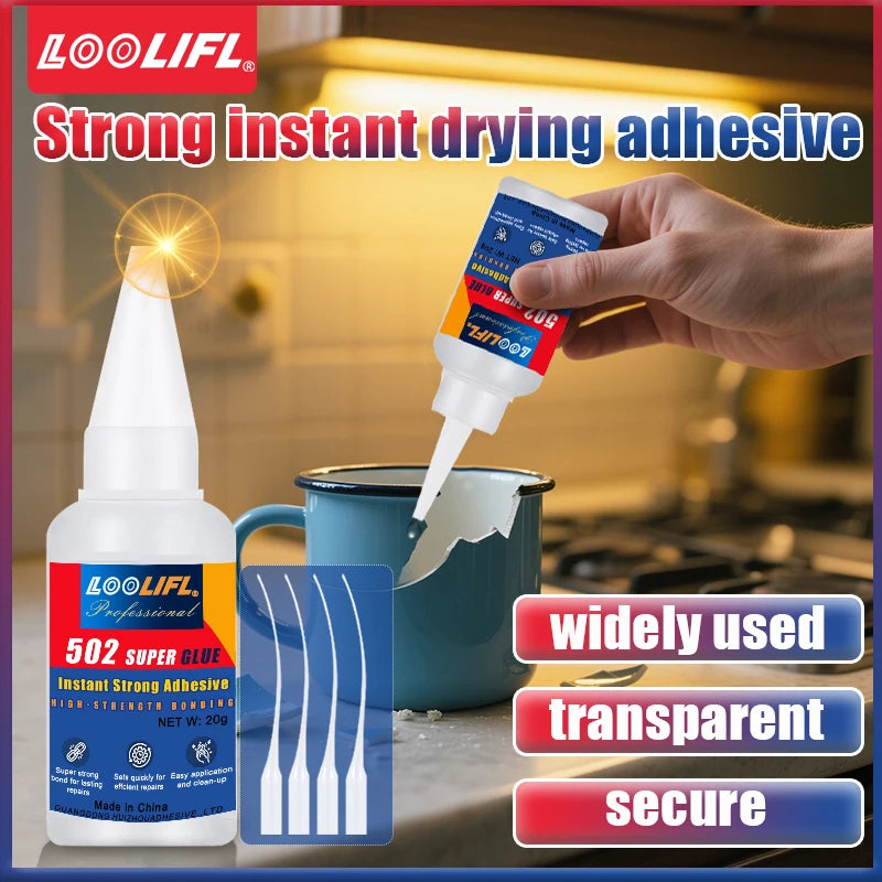 LOOLIFL Professional 502 Fast Glue Waterproof Universal Repair