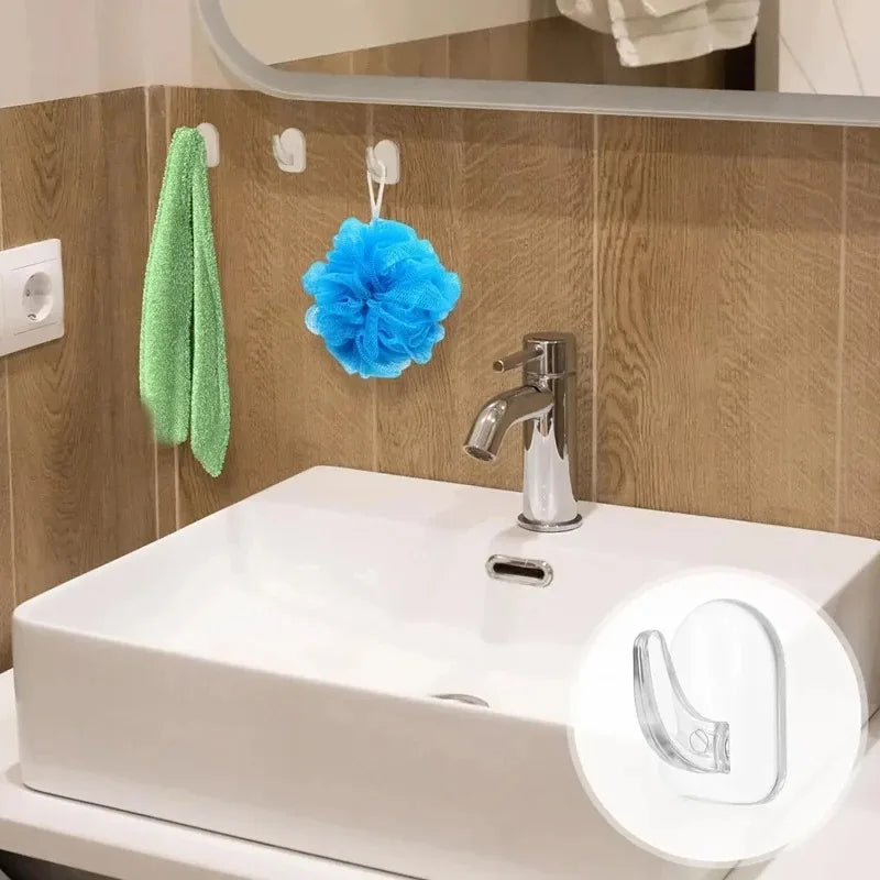 Transparent Mini Small Hooks Household Load-bearing Adhesive Hooks