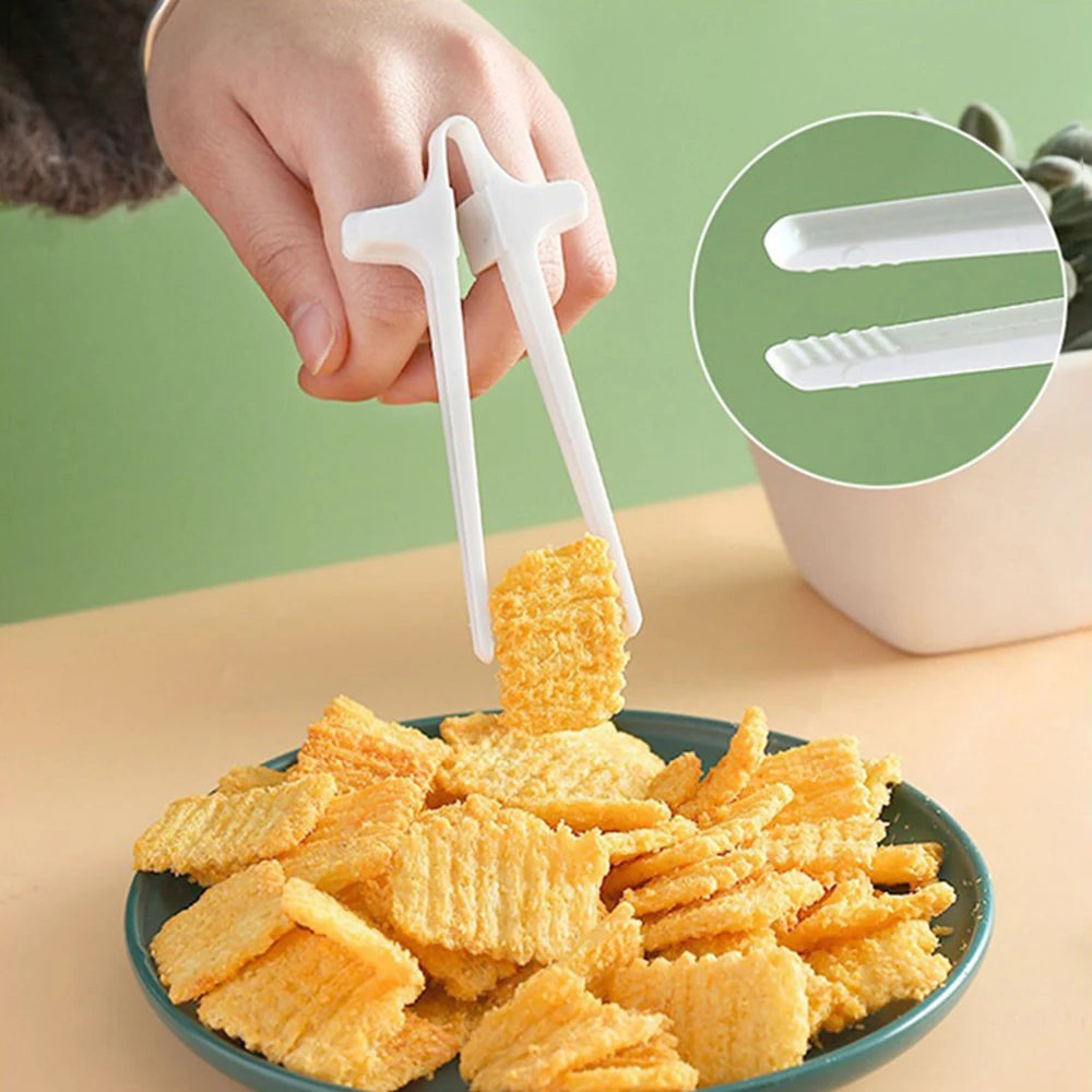 1PC Lazy Fingers Chopsticks Play Games Eat Snacks Clip Brush Video