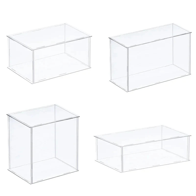 Clear Acrylic Display Box Case Countertop Organizer Stand Assemble