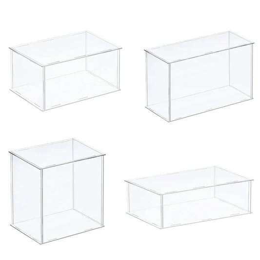 Clear Acrylic Display Box Case Countertop Organizer Stand Assemble