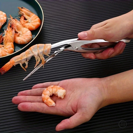 Stainless Steel Shrimp Deveined Device - Ergonomic Fishbone
