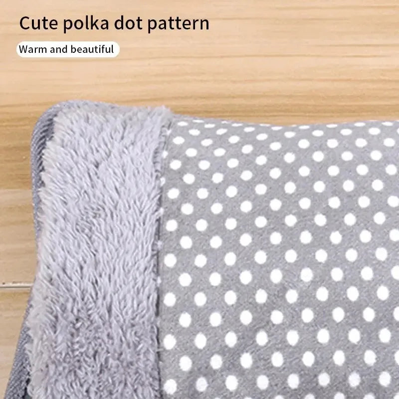 Dot Pattern Electric Hot Water Bag 500W 220V Rechargeable Winter Hand