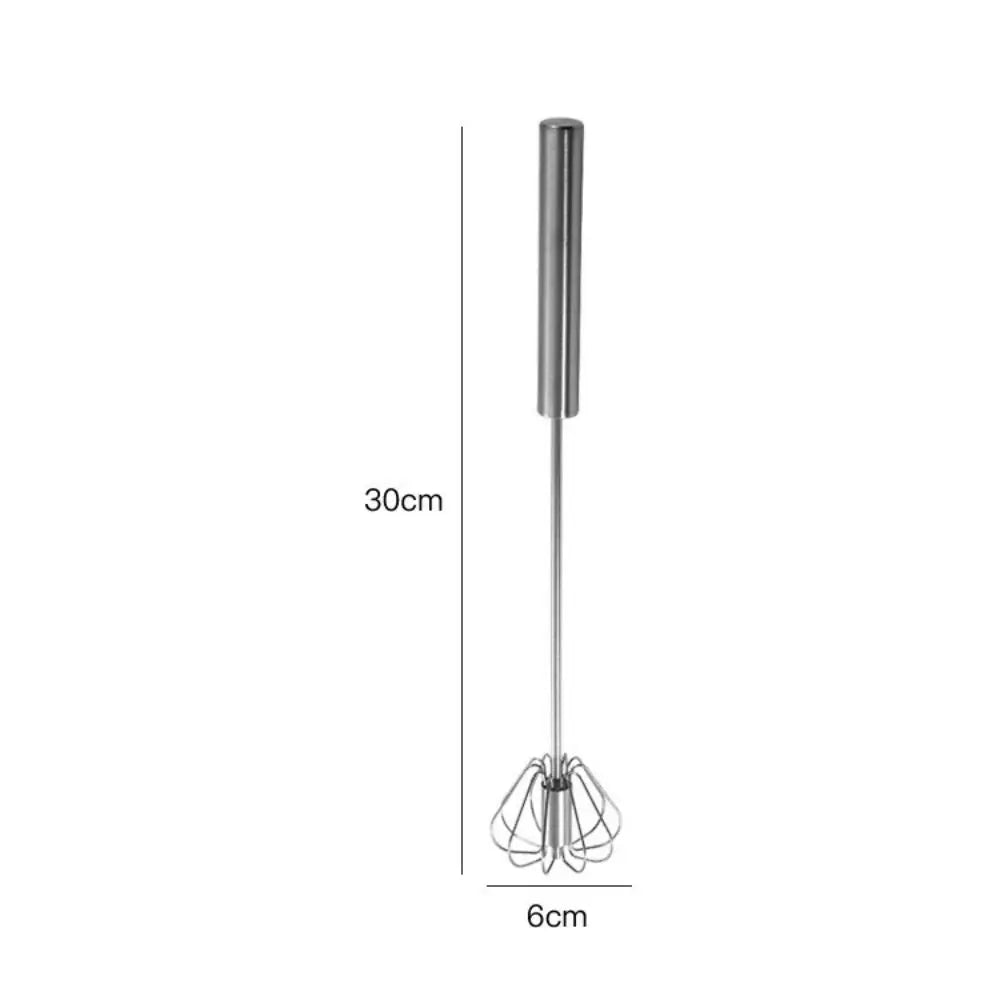 Stainless Steel Rotary Whisk Semi-Automatic Mixer Manual Whisk