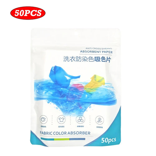 50/100/200PCS Laundry Color Absorbing Paper Anti-dyeing Laundry