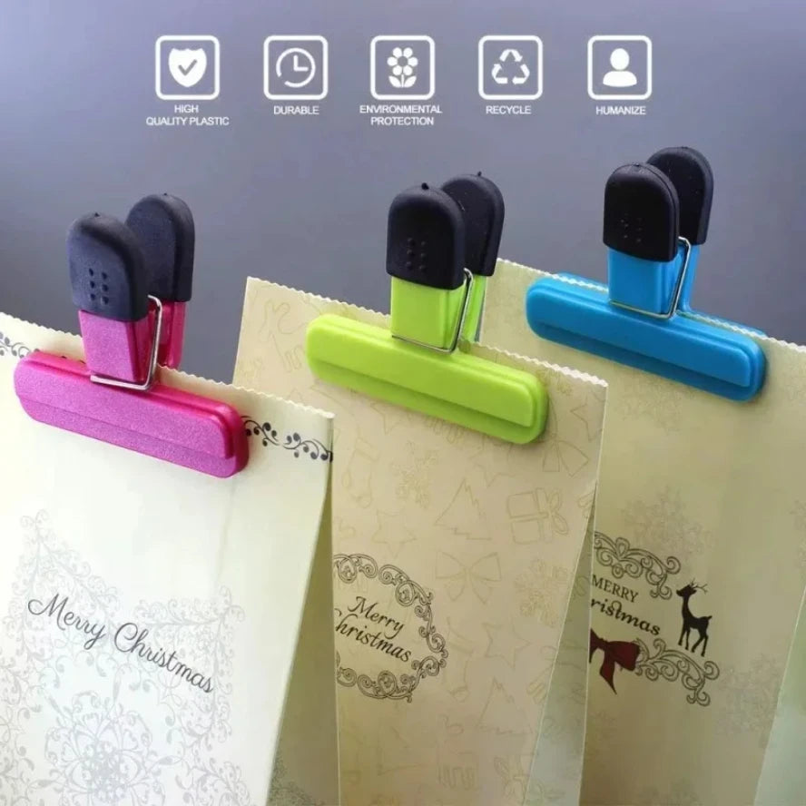 6pcs T-type Kitchen Food Sealing Clip, Household Tea Snacks Plastic