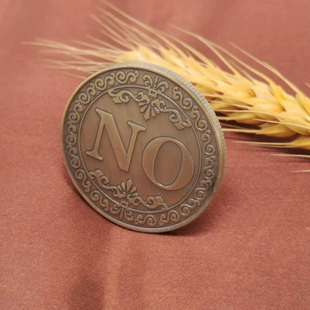 Bronze Yes or No Commemorative Coin Souvenir Non-currency Coins Game