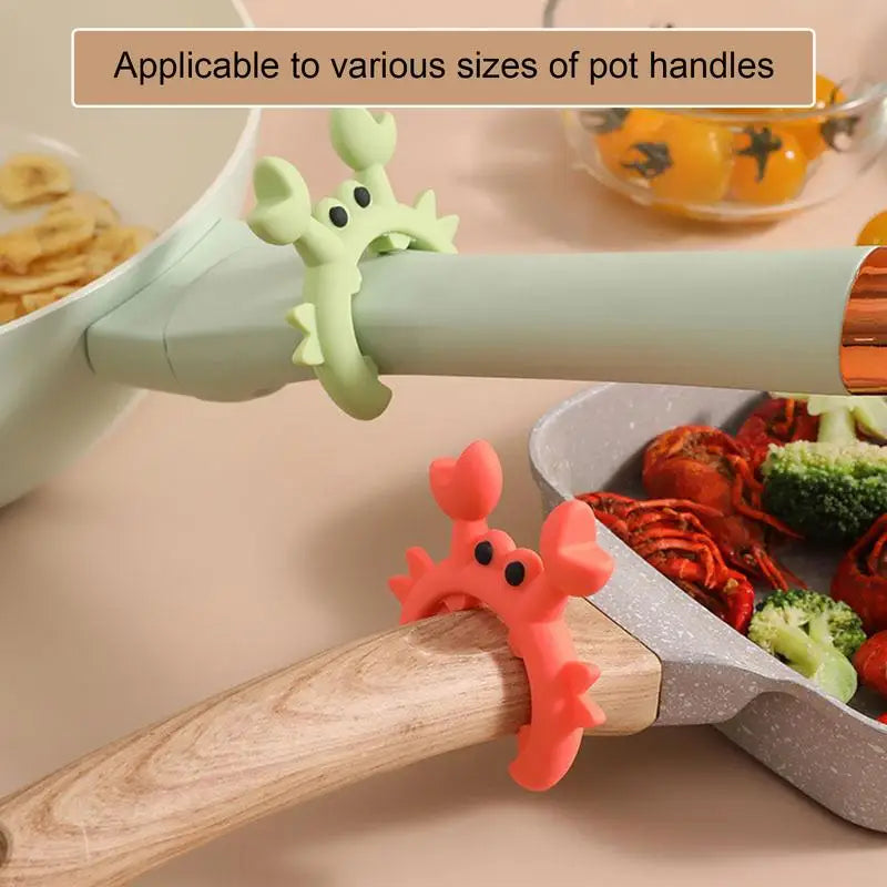 Utensil Rest Crab Shaped Silicone Utensil Rest Countertop Ladle Holder