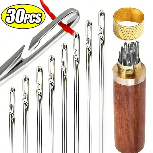 Side Hole Blind Sewing Needles Stainless Steel Elderly Needles Hand