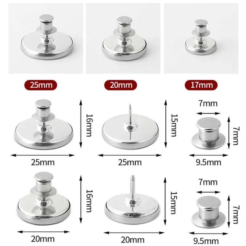 4/8Pairs Curtain Magnetic Button Detachable Curtain Fix Fastener Clip