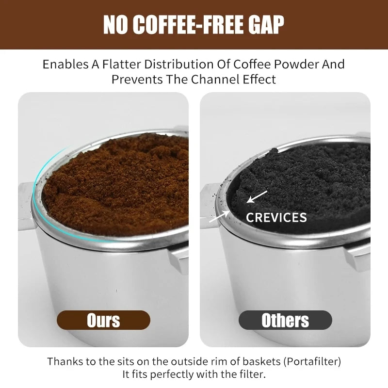 Coffee Dosing Ring 51mm 53mm 58mm Espresso Dosing Funnel Magnetic For