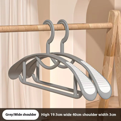 Household Non-slip Hanger, Thick And Wide Shoulder Plastic Drying