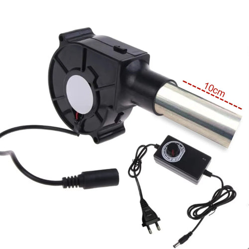 220V BBQ Fan Small Blast Engine with Air Collecting Adjustable Speed