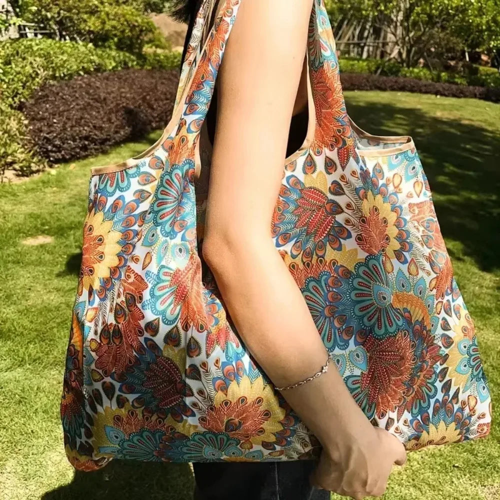 Large Capacity Home Storage Grocery Bag Versatile Folding Shopping Bag