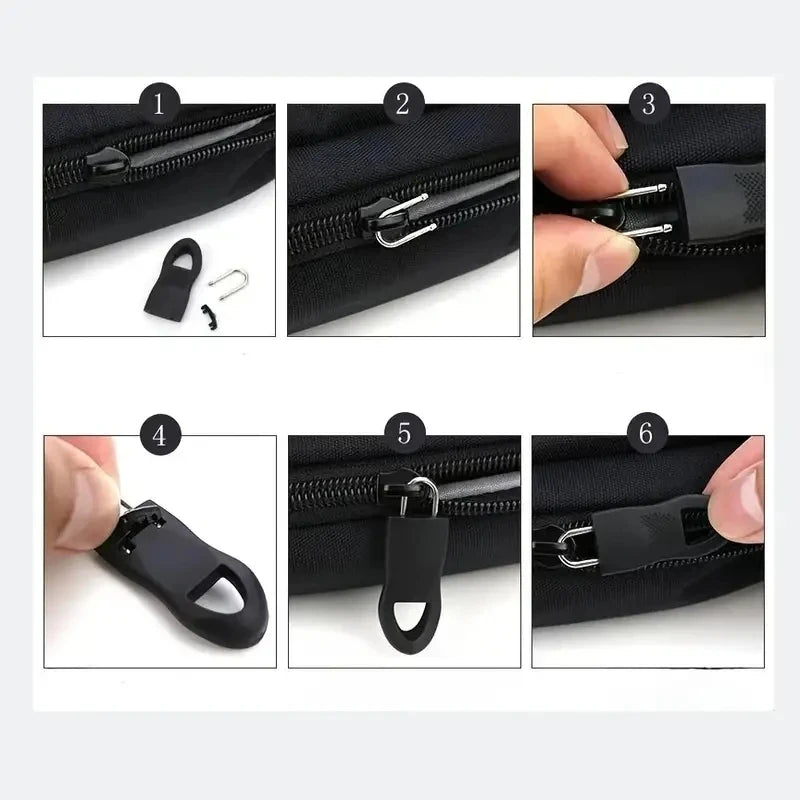 8pcs Replacement Zipper Head Tool-free Removable Zipper Puller for