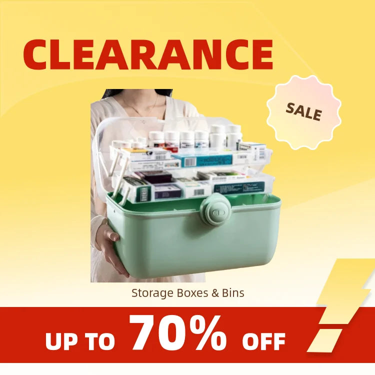 Clearance_3 Layers Large Capacity Medicine First Aid Kit Medicines