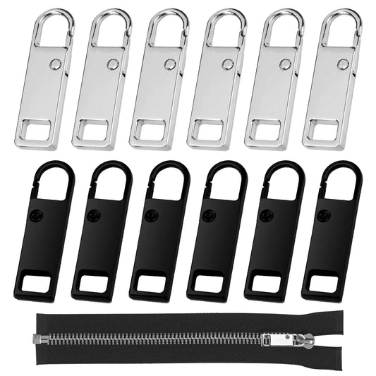 1-30pcs Universal Metal Zipper Puller Replacement Instant Repair