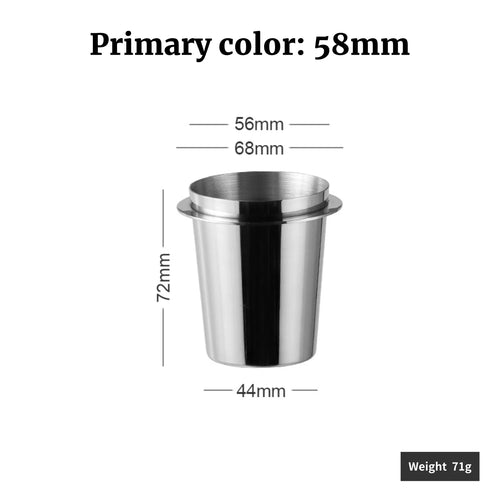 58/53/51mm Coffee Dosing Cup Sniffing Mug for Espresso Machine Wear