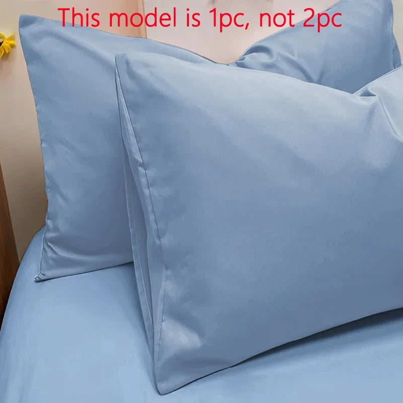 1 Piece Of Matte Solid Color Pillowcase, Bedroom Pocket Sealed Soft