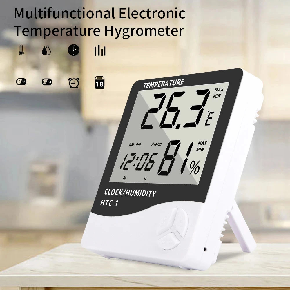 HTC-1 HTC-2 LCD Electronic Digital Temperature Humidity Meter Home