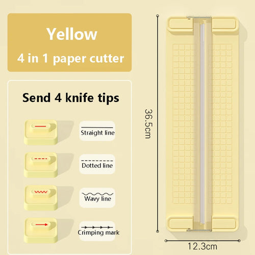 1PC 4 in 1 two-way paper cutter, manual office paper cutter, send 4