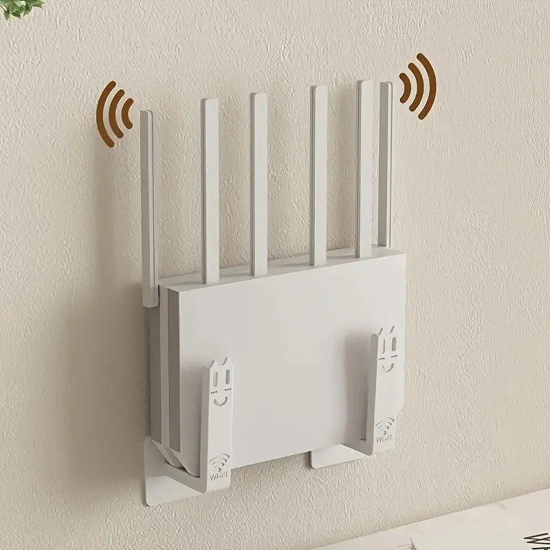 2pcs Drill-Free Router Mounting Rack-Wall-Mounted Set-Top Box Holder