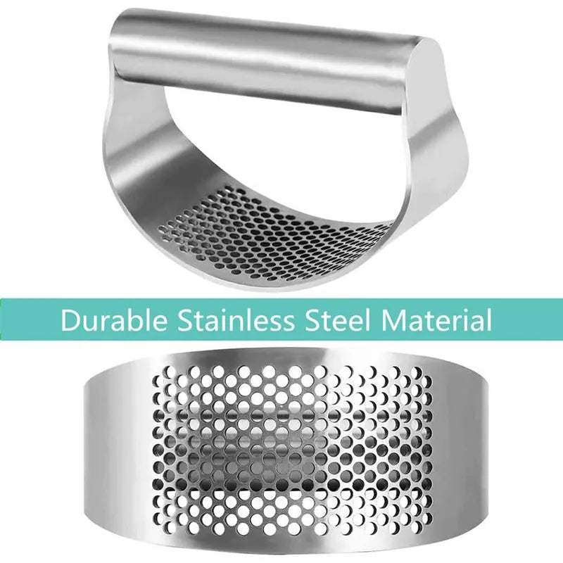 Upgraded Stainless Steel Garlic Press Squeezer Manual Garlic Ginger