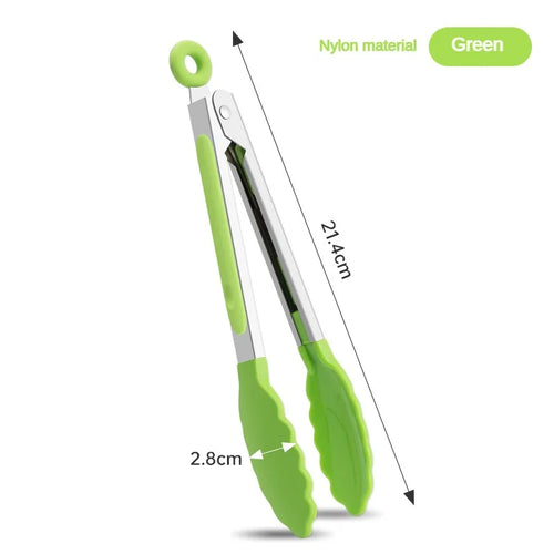 1 piece high temperature resistant nylon stainless steel food clip