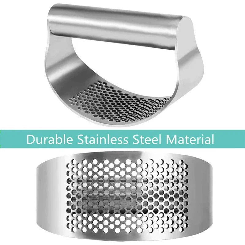 Upgraded Stainless Steel Garlic Press Squeezer Manual Garlic Ginger