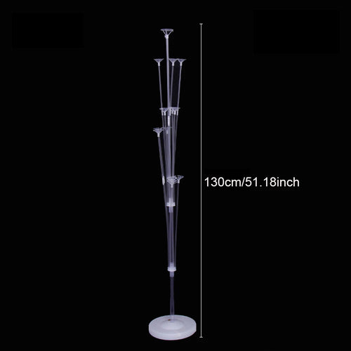 Runtow 1set Birthday Balloon Stand Kit, Balloon Stand With Base And