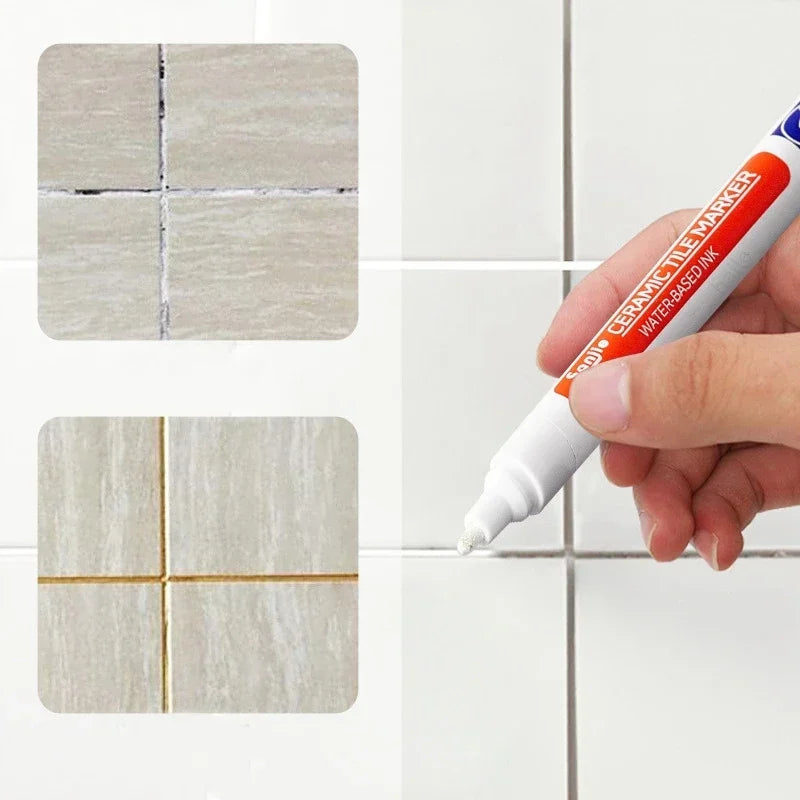 White Waterproof Tile Marker Grout Pen Wall Seam Repair Tool for