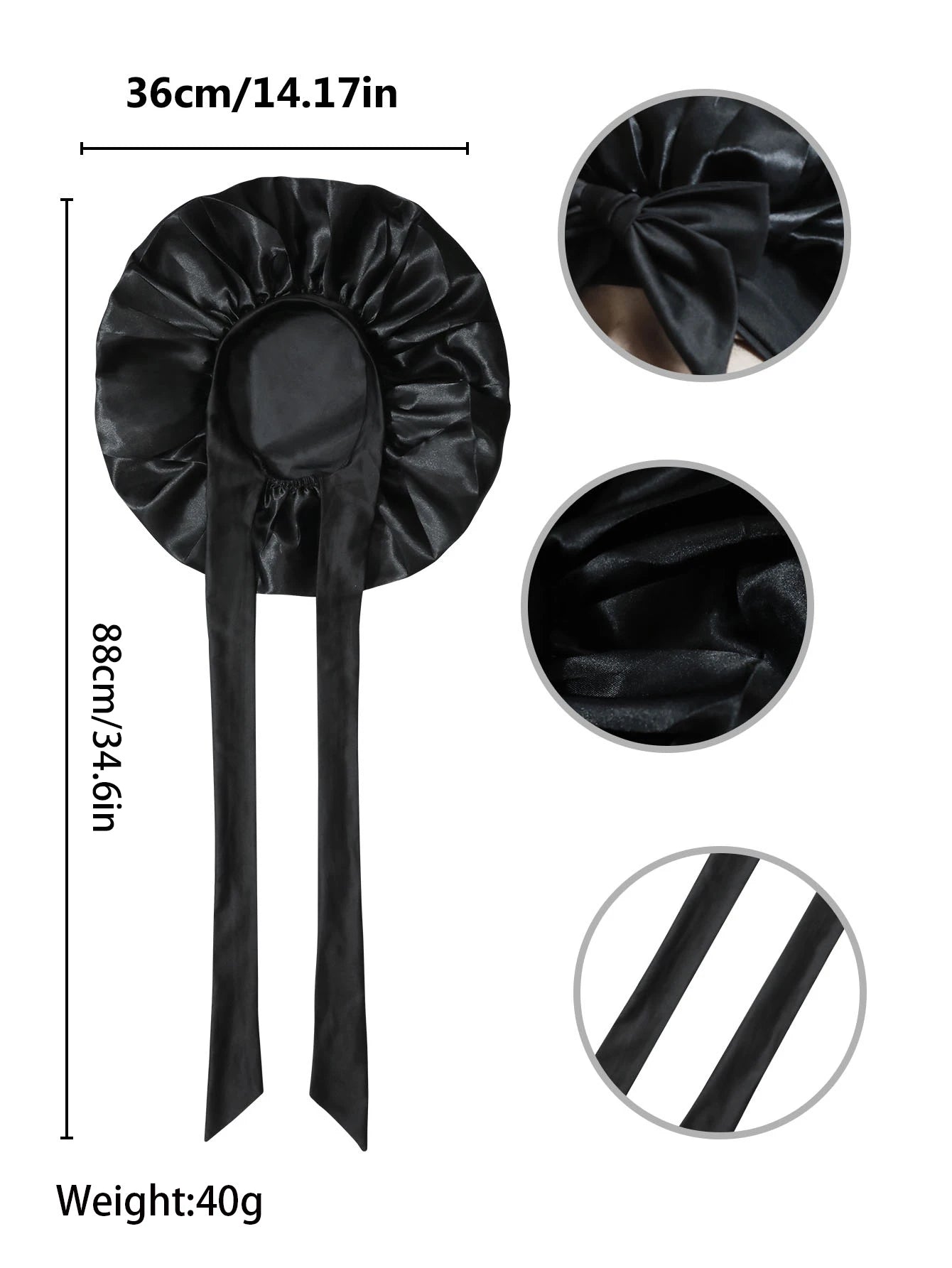 New Silky Bonnet For Sleeping Women Satin Bonnet Hair Bonnet Night