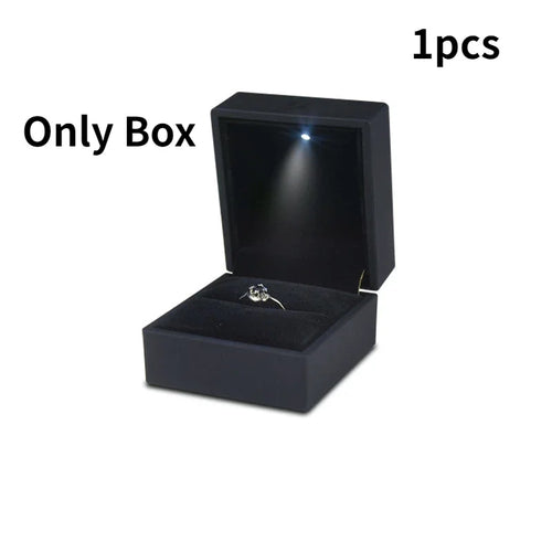 Wholesale LED Ring Box Jewelry Box for Wedding Ring Engagement Ring