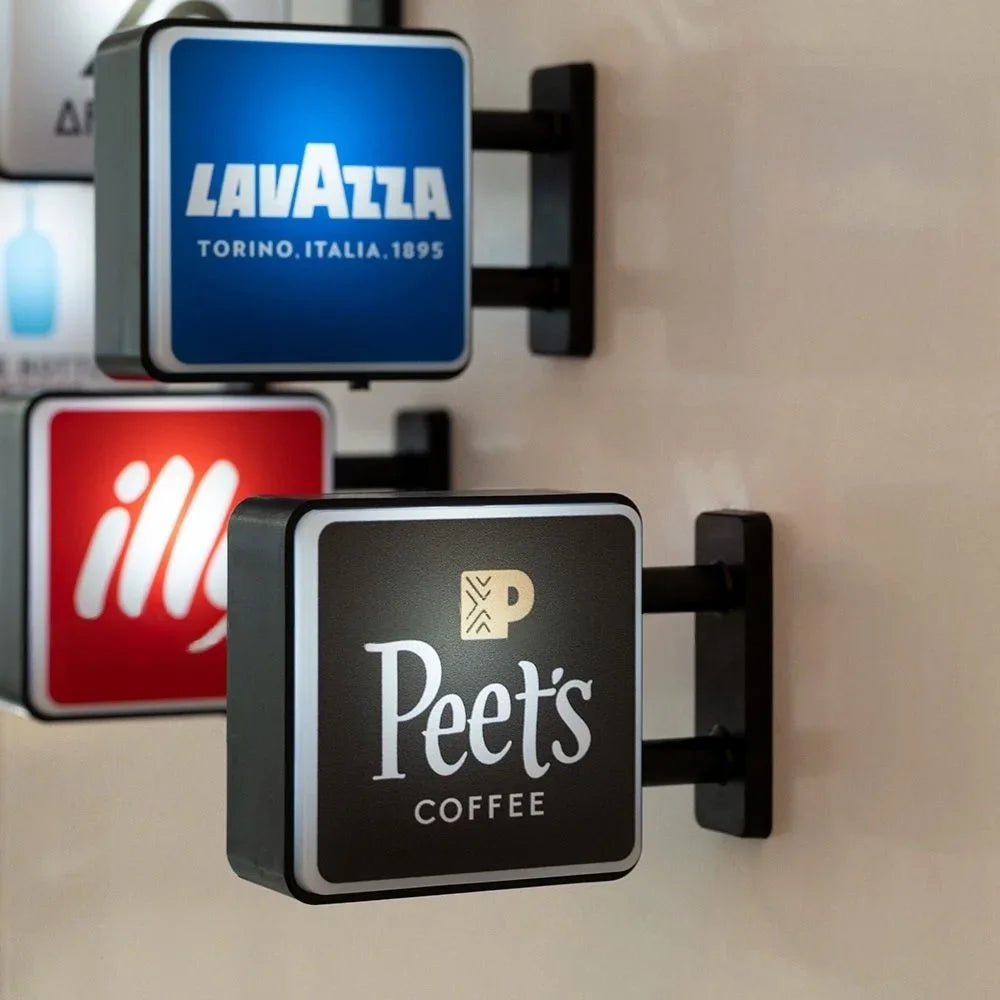 World Classic Coffee Brands Light Sign Refrigerator Magnet Coffee