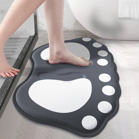 Bath mat anti slip bathroom mat claw pattern bathroom carpet absorbent