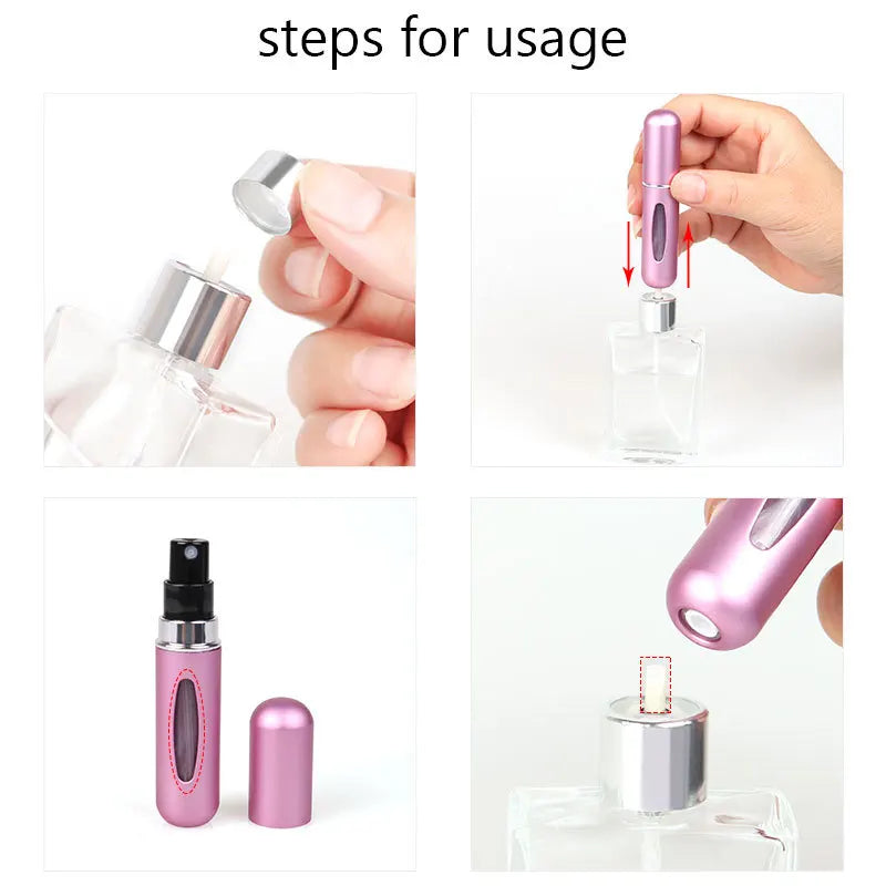 5ml Perfume Refill Bottle Portable Mini Refillable Spray Jar Scent