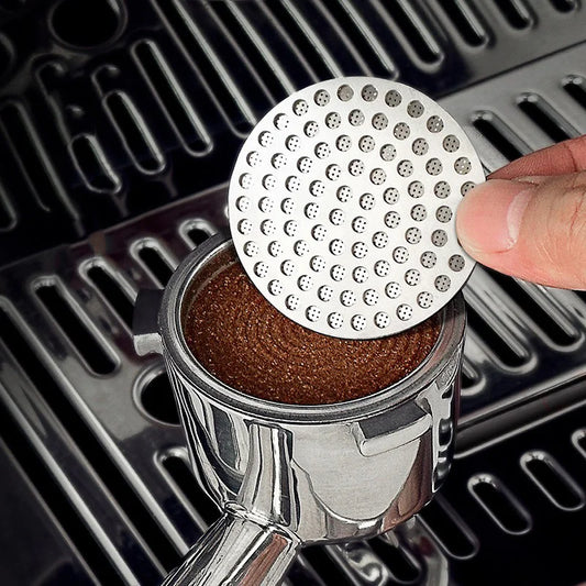 51/53/58mm Reusable Coffee Puck Screen 304 Stainless steel Double