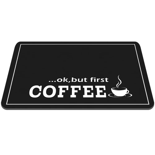 3 Size Coffee Machine Silicone Mat black Coffee Printed Coffee Machine