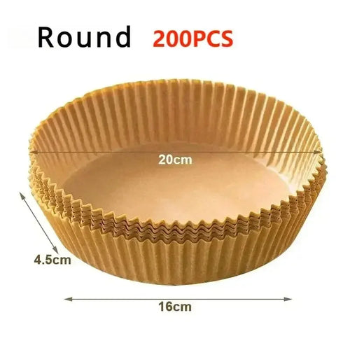 50/100/200Pcs Air Fryer Baking Paper Non-Stick Airfryer Baking Papers
