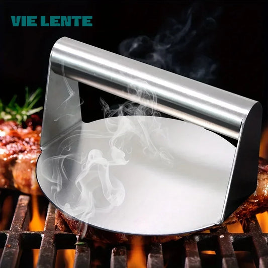 Stainless Steel Smash Burger Press Hamburger Patties Meat Masher